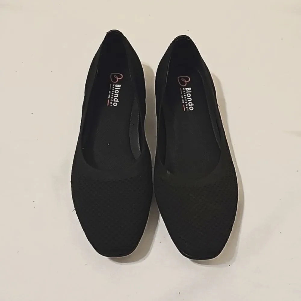 Blondo waterproof ballet flats, like new, black 9